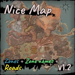 Nice Map [Zones + Zone names + Roads]
