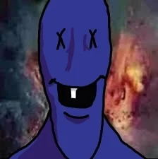 Blue baby with one tooth